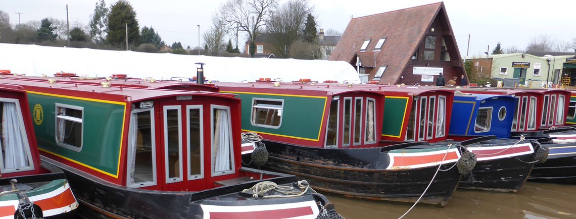 Moored Canal Boats